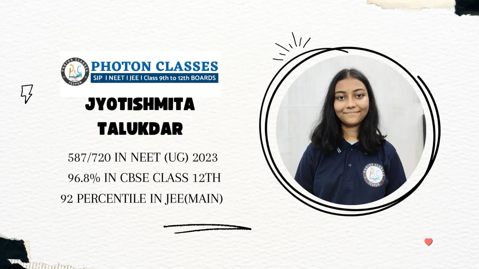 Jyotishmita | 587/720 NEET UG 2023