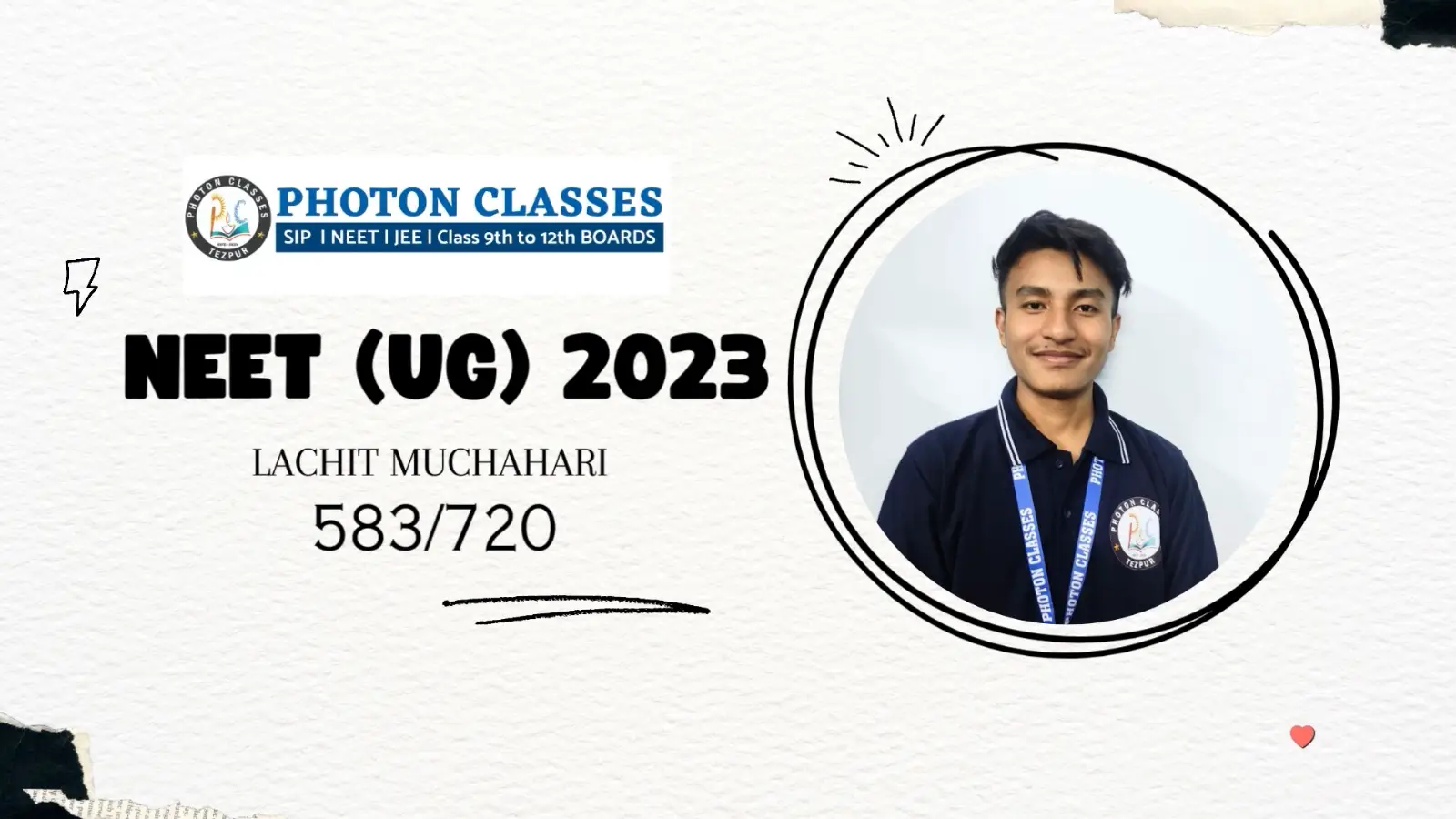 Lachit Muchaha  | 583/720 NEET UG 2023