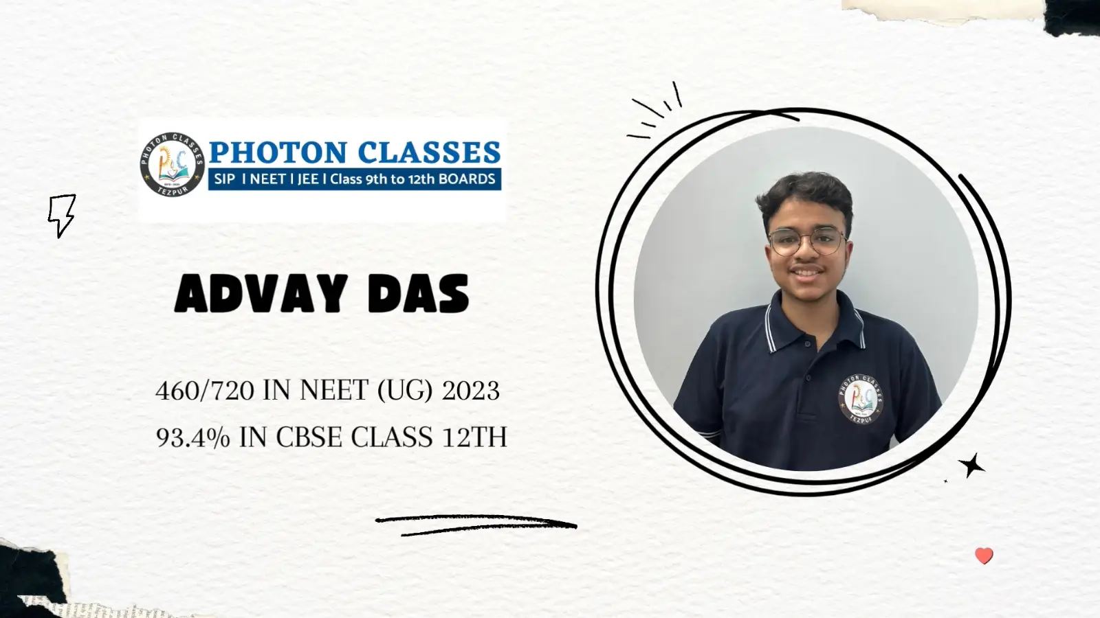 Advay Das | 460/720 NEET UG 2023